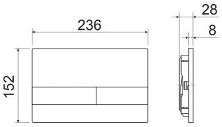 Комплект с инсталляцией Ceramica Nova CN3009_1002M_1000 унитаз Forma CN3009 крышка-сиденье с микролифтом и инсталляция Envision CN1002M с кнопкой смыва хром матовый Flat